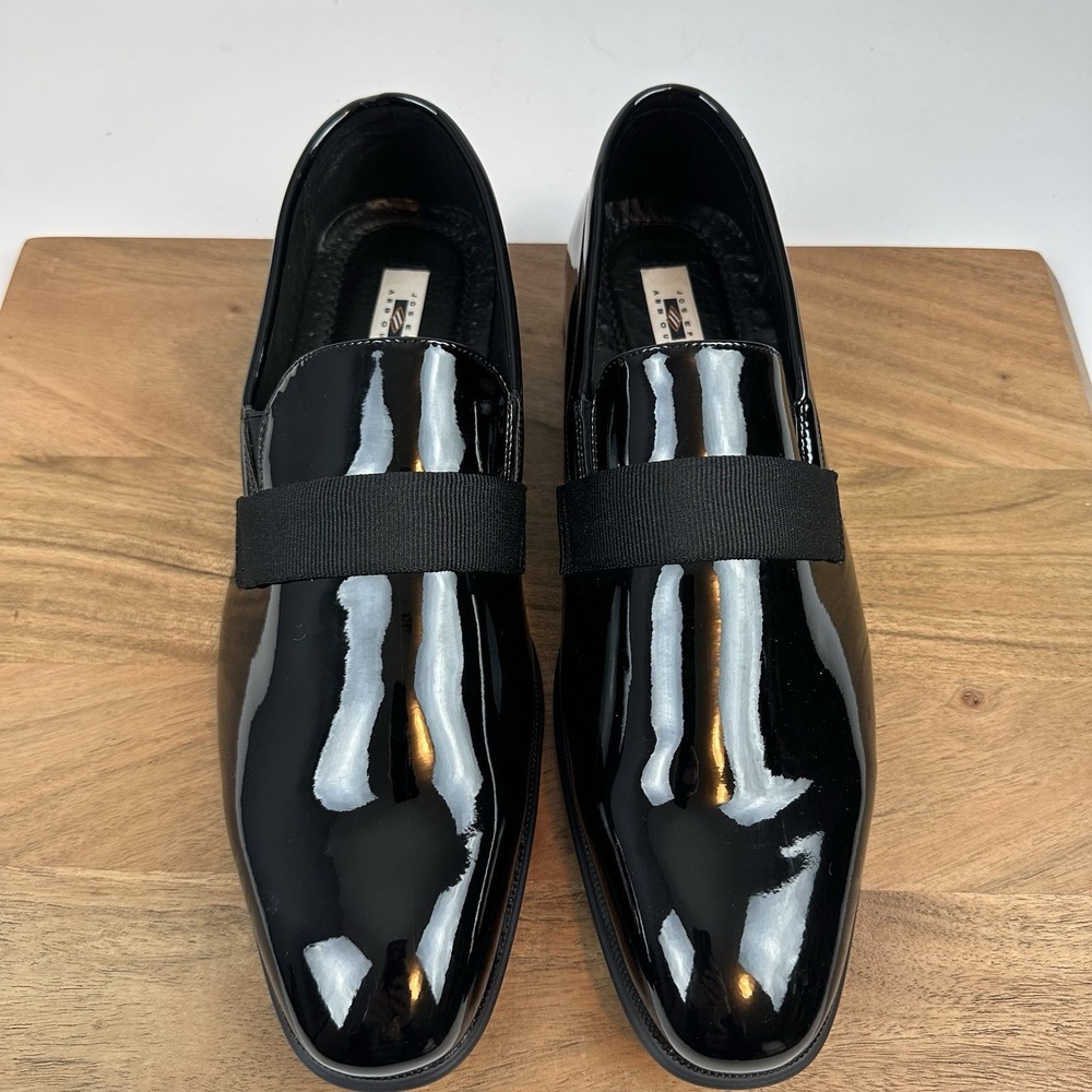 New Mens Joseph Abboud‎ Soiree Formal Slip On Black Shoes Dress Shoes Size 10 D - Picture 4 of 8